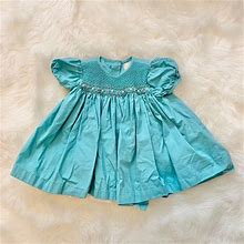 Petit Ami Dresses | Petit Ami | Blue Short Sleeve Dress W/ Pin | Color: Blue | Size: 3Mb