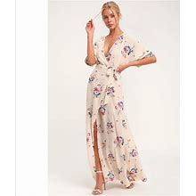 Socialite Dresses | Socialite Kimono Wrap Maxi Dress | Color: Pink/White | Size: M