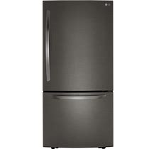 LG 25.5-Cu Ft Bottom-Freezer Refrigerator With Ice Maker (Fingerprint Resistant Steel) | LRDCS2603D