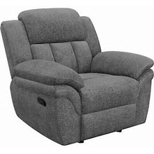Coaster Bahrain Contemporary Chenille Upholstered Glider Recliner