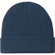 Port Authority C939 Knit Cuff Beanie Hat In Dress Blue Navy Size OSFA | Polyester Blend