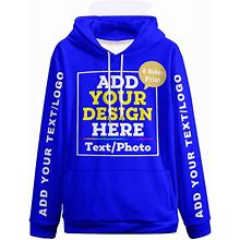 Custom Hoodie Add Your Own Photo/Text,Custom Hoodies Design Your Own Name Or Logo,Custom Personalized Sweatshirt Hoodie