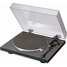Denon DP-300F Automatic Belt-Drive Turntable W/ Built-In Phono Preamp & Pre-Mounted Cartridge - DP300FBKE3