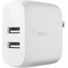 Belkin Boost Charge 24W Dual USB Type-A Wall Charger WCB002DQWH