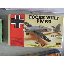 Vintage Lindberg Focke Wulf FW190 Airplane Model Kit 1/72 MIB