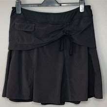 Athleta Shorts | Athleta Black Layered Skort | Color: Black | Size: 2