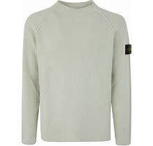 Stone Island Wide Round Neck Sweater Clothing Green