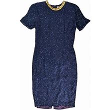 Talbots Women's Midi Dress - Blue - 6