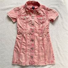 Gap Dresses | Pink Denim Dress | Color: Pink | Size: Sg