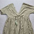 Unbranded Ladies Small Brown Overlapped Dress