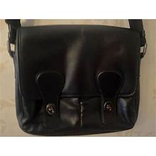 Coach Men's Crossbody Track Black Leather Handbag - CARRIED ONCE - Electronics | Color: Black | Size: S