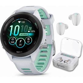 Garmin Forerunner 265S Running Smartwatch Amoled Display White W/