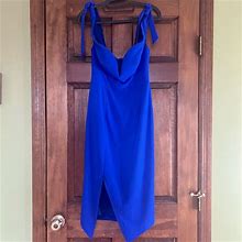 Angel Biba Dresses | Angel Biba Us Size 4 Royal Blue Fitted Dress | Color: Blue | Size: 4