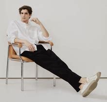 Men - White Regular Fit Linen Shirt - Size: L - H&M