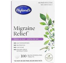 Hylands, Migraine Relief, 100 Quick-Dissolve Tablets