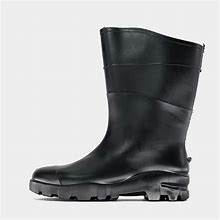 Economy Safety Boot - Black Rubber Safety Toe Sanitation Boot 06
