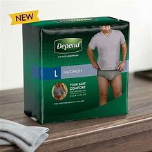Depend Fit-Flex Men's Underwear, Maximum - XL (44" To 54") | Pack Of 26