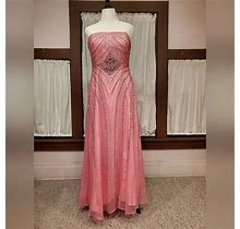 Riva Designs Dresses | Size 18 Pink & Gold Beaded Gown | Color: Gold/Pink | Size: 18