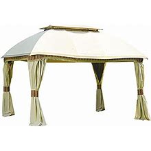 Garden Winds Replacement Canopy For The Sam's Club Dome Gazebo - Standard 350 - Beige