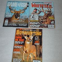 Lot Of 3 Hunting Magazines Game & Fish, Etc. | Color: White | Size: Os