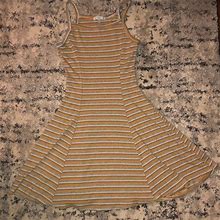 Charlotte Russe Dresses | Ribbed Halter Top Skater Dress | Color: Yellow | Size: Xs
