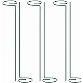 Plant Support Stakes - 6Pcs Green Coated Plastic Metal Rings For Single Stem Plants Like Orchids & Roses, 15.7in Length,Temu