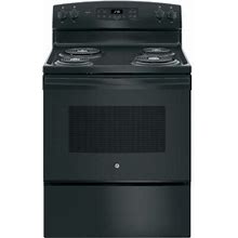 GE Appliances 30" 5 Cu. Ft. Freestanding Electric Range In Black | 47 H X 30 W X 28.75 D In | Wayfair 5B02e220f4d91cc9147fa9c3917e3747