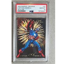 1994 Flair Marvel Universe Captain America PSA 10 Newly Graded Scratch Free Case