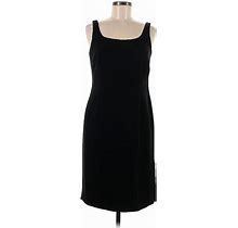 Anne Klein Casual Dress - Sheath: Black Solid Dresses - Women's Size 8 Petite