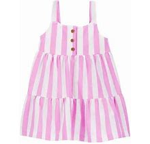 Carter's Baby Girls Sleeveless A-Line Dress | Pink | Regular 9 Months | Dresses A-Line Dresses