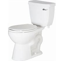 PROFLO Toilet Elongated Two-Piece 1500 Series White 1.28 GPF - PF6112RWH/PF1501WH