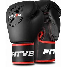 FITVEN Boxing Gloves For Men & Women Punching Bag Gloves Kickboxing Gloves Boxing Training Gloves For Boxing, Sparring, Muay Thai, MMA 12 14 16 Oz