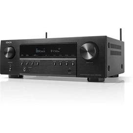 Denon AVR-S760H 7.2 Ch AVR - 75 W/Ch (2021 Model), Advanced 8K Upscaling, Dolby Atmos Height Virtualization, DTS Virtual:X & More, Wireless