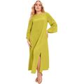 Plus Size Women's Bell-Sleeve Maxi Dress By June+Vie In Light Moss (Size 26/28)