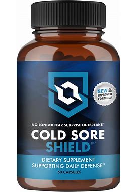 Cold Sore Shield Daily Cold Sore Defense Supplement. Immune Support Lip Blister & Cold Sore Treatment With L Lysine - No More Surprise Breakouts!