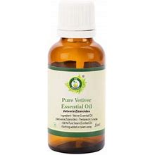 Vetiver Essential Oil Vetiveria Zizanoides Vetiver Oil For Diffuser For Skin For Massage Pure Natural Steam Distilled Therapeutic Grade 30Ml 1.01Oz By