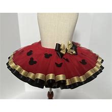 Red Tutu Skirt Baby Girl Tutu Toddler Girl Tutu Skirt. Girl Tutu Dress. Mouse Tutu Dress.
