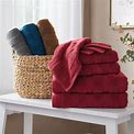 8-Piece Ribbed Quick-Dry Towel Set, Pewter