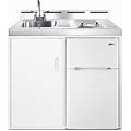 Summit Appliance All-In-One Combo Kitchens 2.93 Cubic Feet Cu. Ft. Mini Fridge W/ Freezer Kitchenette Plastic In White | Wayfair
