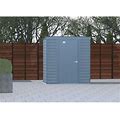 Arrow Metal Storage Shed In Gray/White/Blue | 76.5 W In | Wayfair SCP64BGDSP