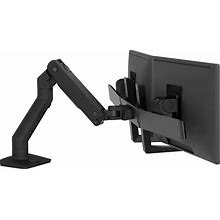 Ergotron - HX Dual Monitor Arm, VESA Desk Mount - For 2 Monitors Up To 32 Inches, 5 To 17.5 Lbs Each - Matte Black