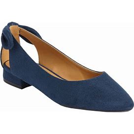 Women's The Nevelle Flat By Comfortview In Navy (Size 9 1/2 M)