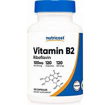 Nutricost Vitamin B2 Riboflavin 100 Mg - 120 Capsules