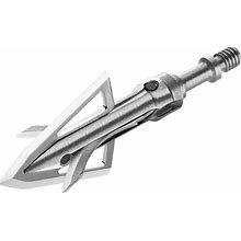 BLOODSPORT Gravedigger 4-Blade Hunting Hybrid Mechanical Broadhead With Cut-On-Contact Tip - 100 Grains | 1" Fixed 1.75" Mechanical Cutting Diameter