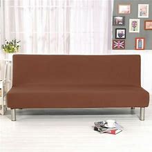 Futon Slipcover Armless Sofa Cover Stretch Full Folding Bed Protector Elastic