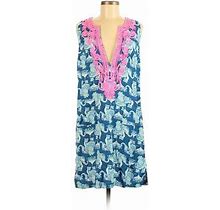 Lilly Pulitzer Casual Dress: Blue Dresses - Women's Size 6