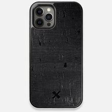 Black Cork | Handmade With Natural Cork iPhone 12/12 Pro Case By Keyway