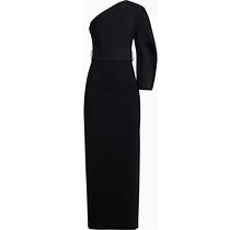 Solace London - One-Shoulder Belted Maxi Dress - Women - Polyester/Spandex/Elastane/Polyester - 6 - Black