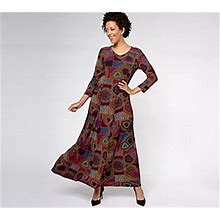 Attitudes By Renee Global Illusions Petite Como Jersey Dress, Size Petite Small, Mosaic Tile