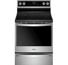Whirlpool - 6.4 Cu. Ft. Freestanding Electric Convection Range With Self-Cleaning - Stainless Steel